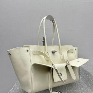 Balenciaga Bel Air Medium Carry All Bag Cream